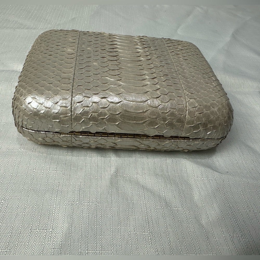 Brian Atwood Leather Beige Purse